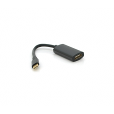 Конвертер Type-C (папа) / HDMI(мама), 15cm, круглый ,Black-gray