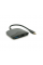 Хаб Type-C(папа) пластиковый, HDMI(мама)+USB3.0(мама)+PD(мама), 23cm, Black