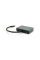Хаб Type-C(папа) аллюминиевый, HDMI(мама)+VGA(мама)+USB3.0(мама)+PD(мама), 23cm, Silver