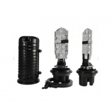 Муфта оптична Crosver FOSC-TA400 / 24-1-24 тупикового типу, герметична, 5 вводів, 4 касети, до 48 зварок