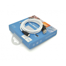 Кабель Hoco X21 Plus Silicone, Micro-USB, 2.4A, White, длина 1,2м, BOX