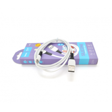 Кабель Hoco X82 silicone, iPhone-USB, 2.4A, White, длина 1м, BOX