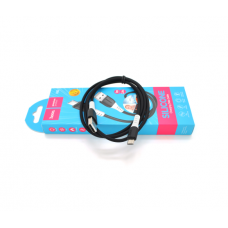 Кабель Hoco X82 silicone, Micro-USB, 2.4A, Black, длина 1м, BOX