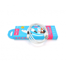 Кабель Hoco X82 silicone, Micro-USB, 2.4A, White, длина 1м, BOX