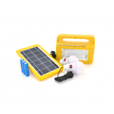 Переносной фонарь RT908BT+Solar, 1+1 режим, Радио+ Bluetooth колонка, встроенный аккум, 3 лампочки 3W, USB выход, Black / Orange