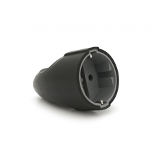 Штепсельное гнездо с заземлением, 16A 250V A102B, Black