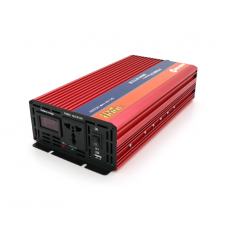 Інвертор напруги NV-3000(1600Вт)+LCD, 12 / 220V, approximated, 1 універсальна розетка, клеми, Box