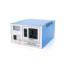 Інвертор напруги S-300 (DC:150W), 12 / 220 з апроксимованою синусоїдою, 2 універсальна розетка, крокодили