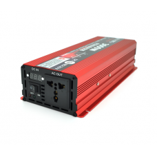 Інвертор напруги ST3000CP (DC:1500W), 12 / 220V з апроксимованою синусоїдою, 1 універсальна розетка, крокодили, BOX