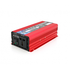 Інвертор напруги DA-1600M (DC:800W), 12 / 220V з апроксимованою синусоїдою, 1 універсальна розетка, клемні дроти