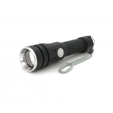 Ліхтар ручний BAILONG BL-611-P50, 1LED P50, 10W, 2 режими, ZOOM, 18650 / 2800mAh, Black, IP44, USB-microUSB, 142х36х28мм, BOX