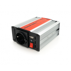 Інвертор напруги RITAR RSX-300, 12V / 220V, 300W з апроксимувати синусоїдою, 1xShuko, 1xUSB, клемні дроти, BOX