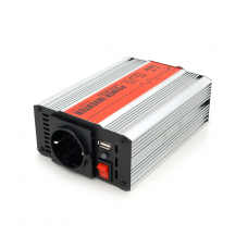 Інвертор напруги RITAR RSX-500, 12V / 220V, 500W з апроксимувати синусоїдою, 1xShuko, 1xUSB, клемні дроти, BOX