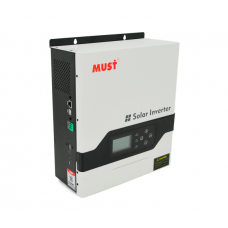 Гiбрiдне ДБЖ MUST PV18-3024VPM, 3000W, 24V, ток заряда 20 / 30A, 160-275V, MPPT (60А, 100-145 Vdc)