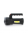 Ліхтар пошуковий USHL-828, 1LED T6+COB, 3W, 3+1 режими, 1200mah, Black, IP40, USB кабель+Solar, 150х60х90мм, BOX