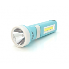 Ліхтар ручний Liuhong LH-910, 2LED, EWH, 1W, З бічним світлодіодом, вбудований АКБ / 900mah, вбудована solar, Mix, IP40, вбудована АЗУ євровилка, 175х55х40x30мм, BOX