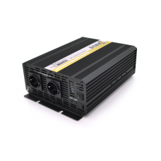 Інвертор напруги ORBUS ORMS2500 (2500Вт), 12 / 220V, approximated, 2 Shuko, 2 клемні дроти, 9 запобіжників, Box.