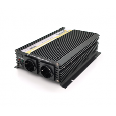 Инвертор напряжения ORBUS ORMS24-1800 (1800Вт), 24 / 220V, approximated, 2 Shuko, клемные провода, 5 предохранителей, Box.