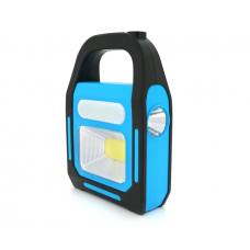 Переносний ліхтар ORION OR-9707B+Solar, COB+SMD LED, 3 режими роботи, заряд від 5V, USB вихід, батарея 2*18650, Box