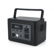 Портативная зарядная станция XO-PSA-700W мощностью 700W, (614Wh / 192000mAh), Output:2AC+3DC+2USB+1Type-C+ car charging interface design, Black