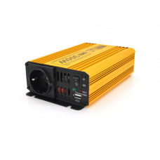 Инвертор напряжения Mexxsun MXSPSW-300, 12V / 220V, 300W с правильной синусоидой, 1 Shuko, клемные провода