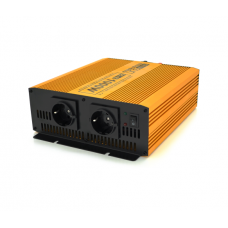 Інвертор напруги Mexxsun MXSPSW-1000, 24V / 220V, 1000W з правильною синусоїдою, 2 Shuko, клемні дроти