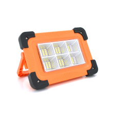 Переносной фонарь-прожектор Leovin LE-068+Solar (30W), 36 LED(SMD), 4 режима, встроенный аккумулятор, заряд от 5V, USB выход,Box