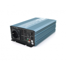 Инвертор напряжения Mexxsun MXS-1000, 24V / 220V, 1000W с модифицированной синусоидой, 1 Shuko, клемные провода