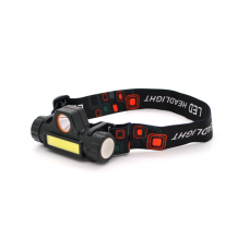 Налобний ліхтарик Watton WT-056,1 led 3W, 1 Led Cob, 2 режими, корпус-пластик, водостійкий, ip44, магніт, живлення АКБ вбудований, USB micro кабель, 6400K, BOX