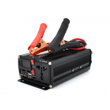 Инвертор напряжения POWERMASTER, 24V / 220V, 300W с модифицированной синусоидой, 1 универсальная розетка, клеммы