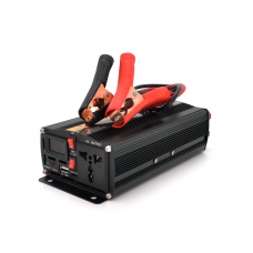 Инвертор напряжения POWERMASTER, 24V / 220V, 600W с модифицированной синусоидой, 1 универсальная розетка, клеммы