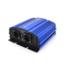 Інвертор напруги Tommatech MS-1200, 12V / 220V, 1200W з апроксимованою синусоїдою, 2Shuko, USB, клемні дроти, 2 запобіжники
