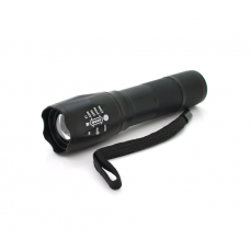 Фонарь ручной VARLONPAN MX-812-T6, 1LED Cree XM-L T6, 3W, 5 режимов, ZOOM, 18650 / 2800mah (переходник3*AAA), Black, IP44, СЗУ, 130х32х27мм, BOX
