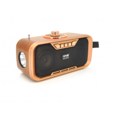 Радио с фонариком NS-S270-S, FM / AM / SW радио+Solar, Входы: TFcard, USB, Wireless speaker, Bluetooth, Black, Box
