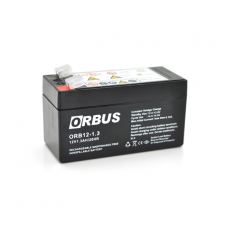 Акумуляторна батарея ORBUS ORB1213 AGM 12V 1,3Ah (98 х 44 х 53 (59)) 0.525 kg