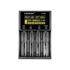 ЗУ универсальное Liitokala Lii-M4S, 4 канала, 5V / Type-C, LED display, поддерживает Li-ion, 3.7V / 1.2V AA / AAA 18650 / 26650 / 16340 / 14500 / 10440 / 18500