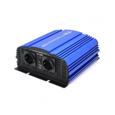 Инвертор напряжения Tommatech MS-1500, 24V / 220V, 1500W с аппроксимированной синусоидой, 2Shuko, USB, клеммные провода, 6 предохранителей