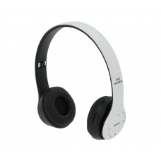 Беспроводные Bluetooth наушники P47 Led, Black / White
