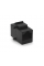Проходной адаптер в рамку cat5e UTP, RJ-45+RJ45, Black