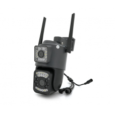 2+2Мп Wi-Fi видеокамера с двумя объективами уличная SD / карта YOSO YO-IPC40D4MP50 PTZ 2.8mm V380