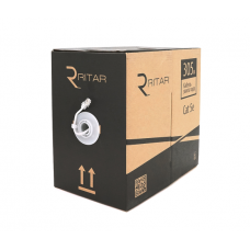 Кабель КПВ UTP 4*2*0.5 ССА cat 5E Ritar, (CCA), для внутр. работ, 305м, Grey , Corton BOX (350x350x420)