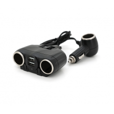 АЗУ розгалужувач Olesson 1630, 12V-3*12V+2*USB, Black, Blister
