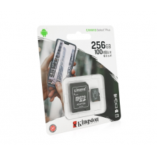 Карта пам'яті Kingston Canvas microSDHC Class 10 A1 UHS-I, 256GB