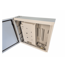 Оптобокс комутационный VAGOS PON(FTTH) 440х500x140 под адаптеры SC-32шт / LC-64шт, 8 вводов кабеля, 6 откидных кроссовых модуля