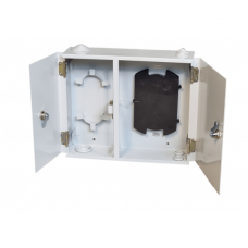 Оптобокс комутационный VAGOS G-16-32 355х305x95, двухдверный, 6 кабельных вводов (сплайс-касета в комлект не входит!)