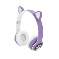 Беспроводные Bluetooth наушники Cat Ear YR-28 Led, Purple