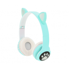 Беспроводные Bluetooth наушники Cat Ear YR-28 Led, Green