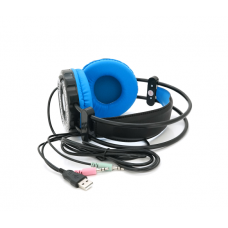 Навушники провідні Jedel GH-217, з мікрофоном, Black / Blue, Box