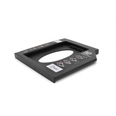 Адаптер подключения HDD 2.5'' 12.7 mm в отсек привода ноутбука SATA / mSATA (HDC-25), корпус plastic, Blister