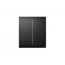 Центральная кнопка для двухклавишного выключателя Ajax CenterButton (2-gang) black